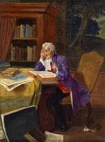 Gentleman Reading in the Library