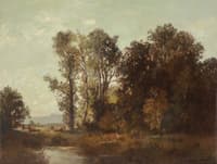 Rural Idyll with Grazing Cattle