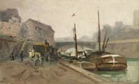 Paris. Boats on the Seine