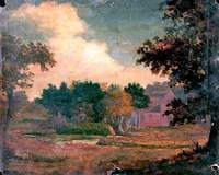 Landscape with Farm Buildings