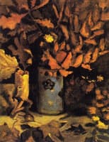 Vase with Wilted Leaves