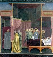 The Healing of the Wounded Man of Lerida (copy after The Master of the St Cecilia Altarpiece)
