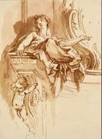 Entablature Study of a Sitten Woman