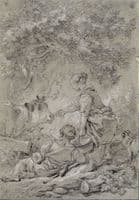 Pastoral Scene with Shepherd and Shepherdess