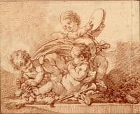 Three Putti Making Music