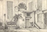 View of the Courtyard of a House