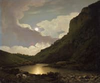 Matlock Tor at Moonlight