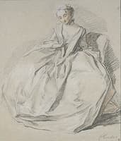 A Young Lady looking at her Ring