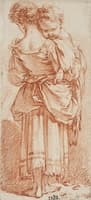 Young Woman with a Child in her Arms