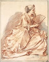 Young Woman with a Fan