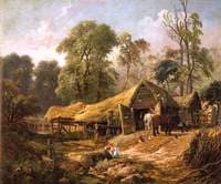Farmyard with Stables