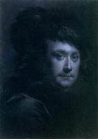 Self-Portrait in a Black Feathered Hat