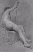Seated Nude with Staff