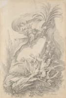 Design for a Frontispiece - Love Staying the Hand of Time