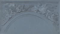 Design for two spandrels with winged figures
