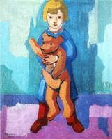 Algot with Teddy Bear