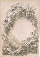 Design for Frontispiece to 'Tombeau du comte Sidney Godolphin'