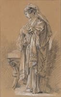 Young Woman in Classical Dress