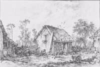 Landscape with Rustic Cottage