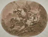 Eros and Psyche, Design for a Ceiling