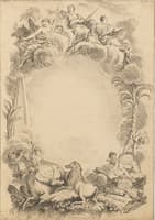 Design for an Escutcheon in Honor of William Earl Cowper