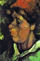 Head of a Peasant Woman with Red Hood