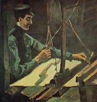 Weaver at the Loom (Facing Right)