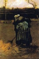 Peasant Woman Digging, Seen from the Back