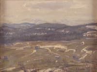 Hegau landscape in early spring