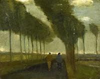 Country Lane with Two Figures