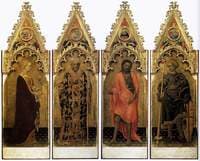 Quaratesi Altarpiece ~ Mary Magdalene, Nicholas of Bari, John the Baptist and Saint George