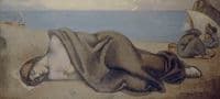 Girl Asleep on the Beach