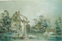 Landscape with Watermill