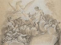 Apollo Inspiring a Muse