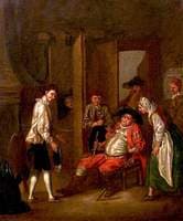 Scene in the 'Boar's Head' Tavern from William Shakespeare's 'Henry IV', Part I