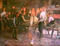Glass Blowing, Lamp Chimney Making