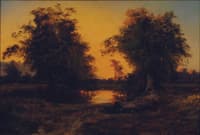 Sunset, Waterpool at Coleraine
