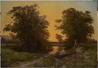 Waterpool near Coleraine - Sunset