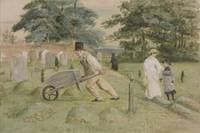 Scene in a Churchyard