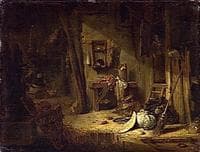 Interior of Rustic Kitchen