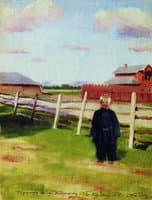 Boy by the Fence