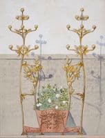 Umbrella stand with jardinière