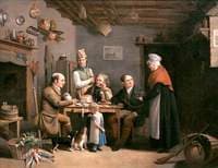 Mount Edgcumbe Estate Workers in a Kitchen Interior