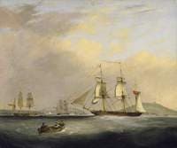 HM Packet Brig 'Sheldrake', Lieutenant Passingham Entering Falmouth Harbour