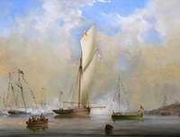 The Queen's Barge off Osborne