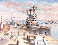 From HMS 'Caesar'....