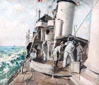 '27 Knots: HMS 'Melampus'' (sketch)