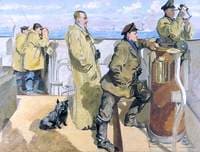 St George's Day: Bridge of HMS 'Canterbury'....