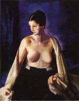 Nude with White Shawl