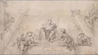 Phaeton Kneeling before Apollo (after La Hyre)
